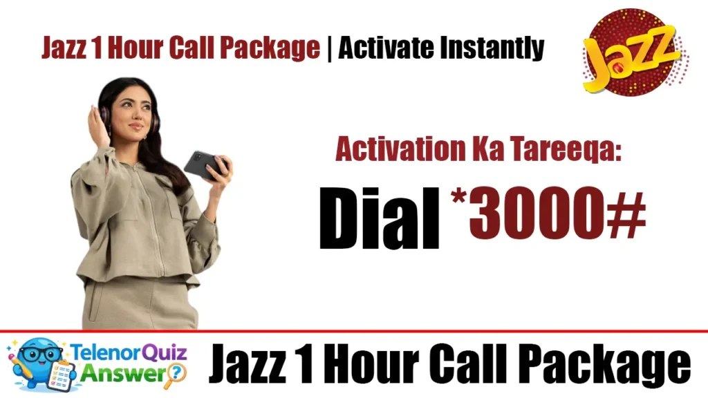 Jazz 1 Hour Call Package Activate Instantly
