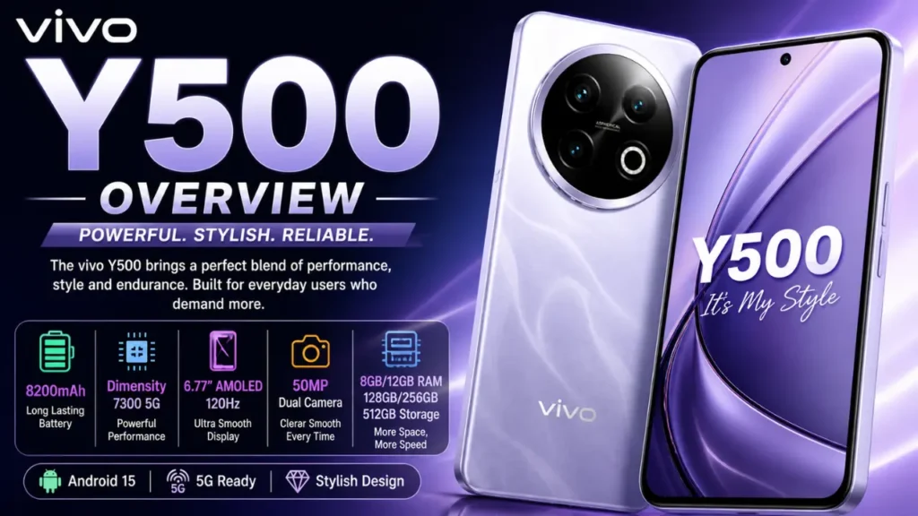 Vivo Y500 Price In Pakistan – Latest Specs, Features & Review
